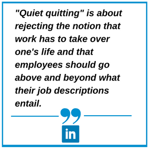 Quiet quitting's meaning reveals why it's a dead end for workers